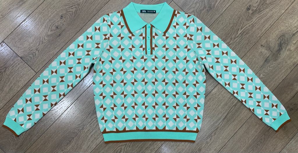 ÁO LEN ZARA THỔ CẨM TAY DÀI