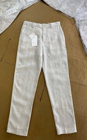 QUẦN ZARA LINEN KEM
