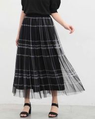 CHÂN VÁY CARO ĐEN XUẤT NHẬT