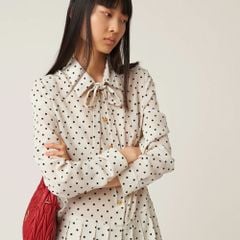 ĐẦM MISS SELFRIDGE TAY DÀI CHẤM BI
