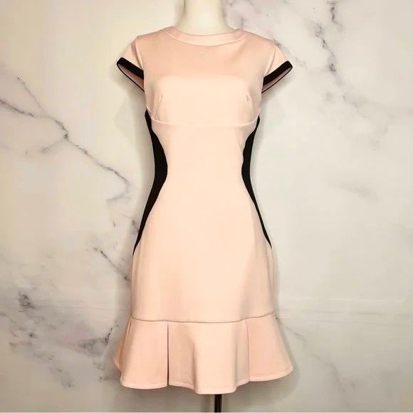 ĐẦM TED BAKER HỒNG PHỐI ĐEN