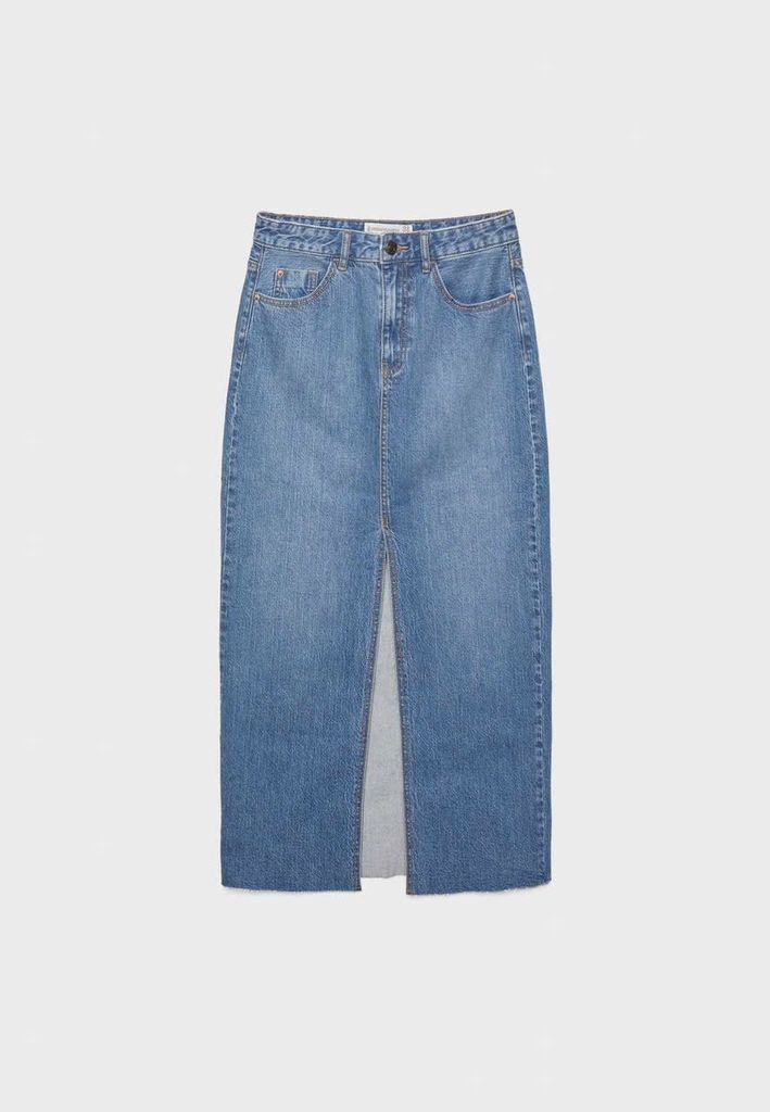 VÁY STRADNARIUS JEANS XẺ TRƯỚC