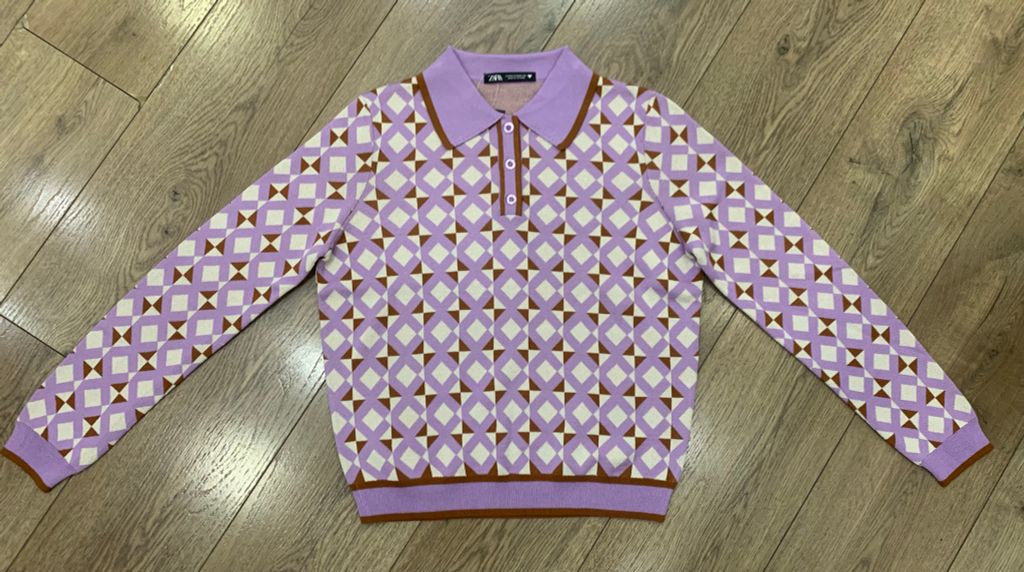 ÁO LEN ZARA THỔ CẨM TAY DÀI