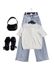 ÁO LEN ZARA ĐỤC LỖ HÌNH VUÔNG