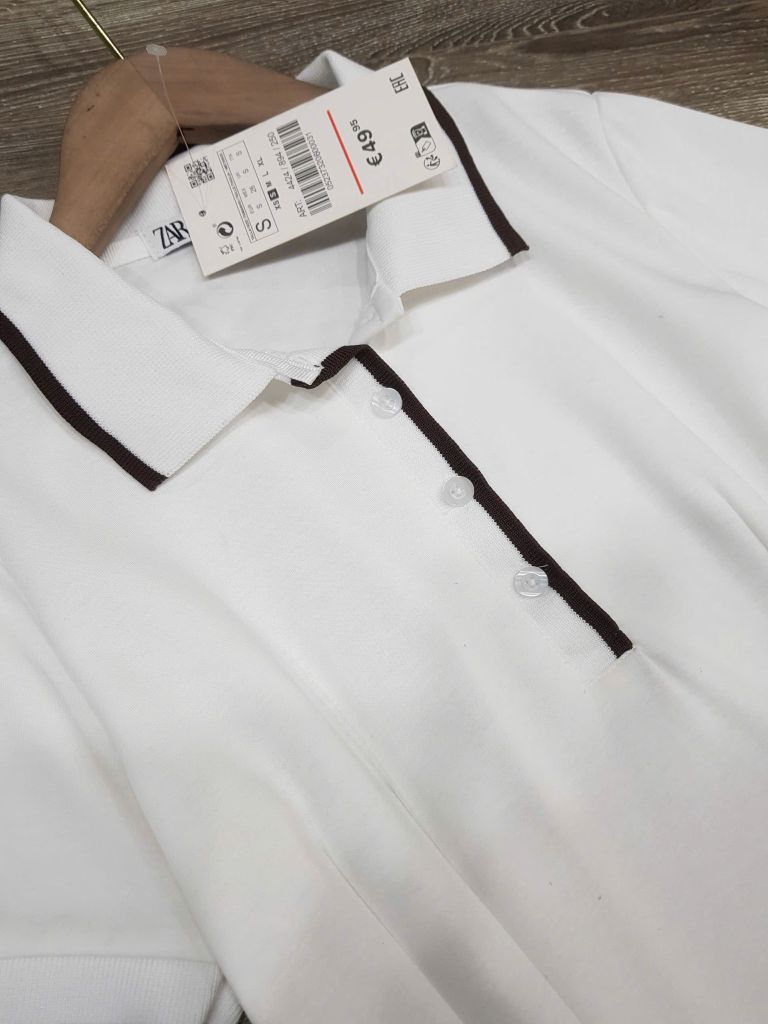 ĐẦM ZARA TRẮNG CỔ VIỀN