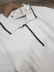 ĐẦM ZARA TRẮNG CỔ VIỀN