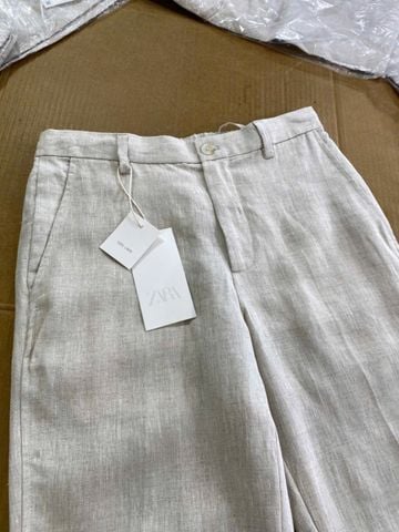 QUẦN ZARA LINEN KEM