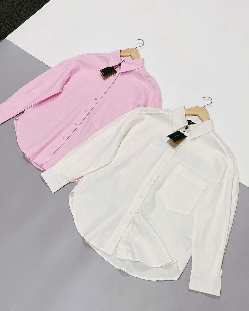 SƠ MI MASSIMO TRẮNG HỒNG