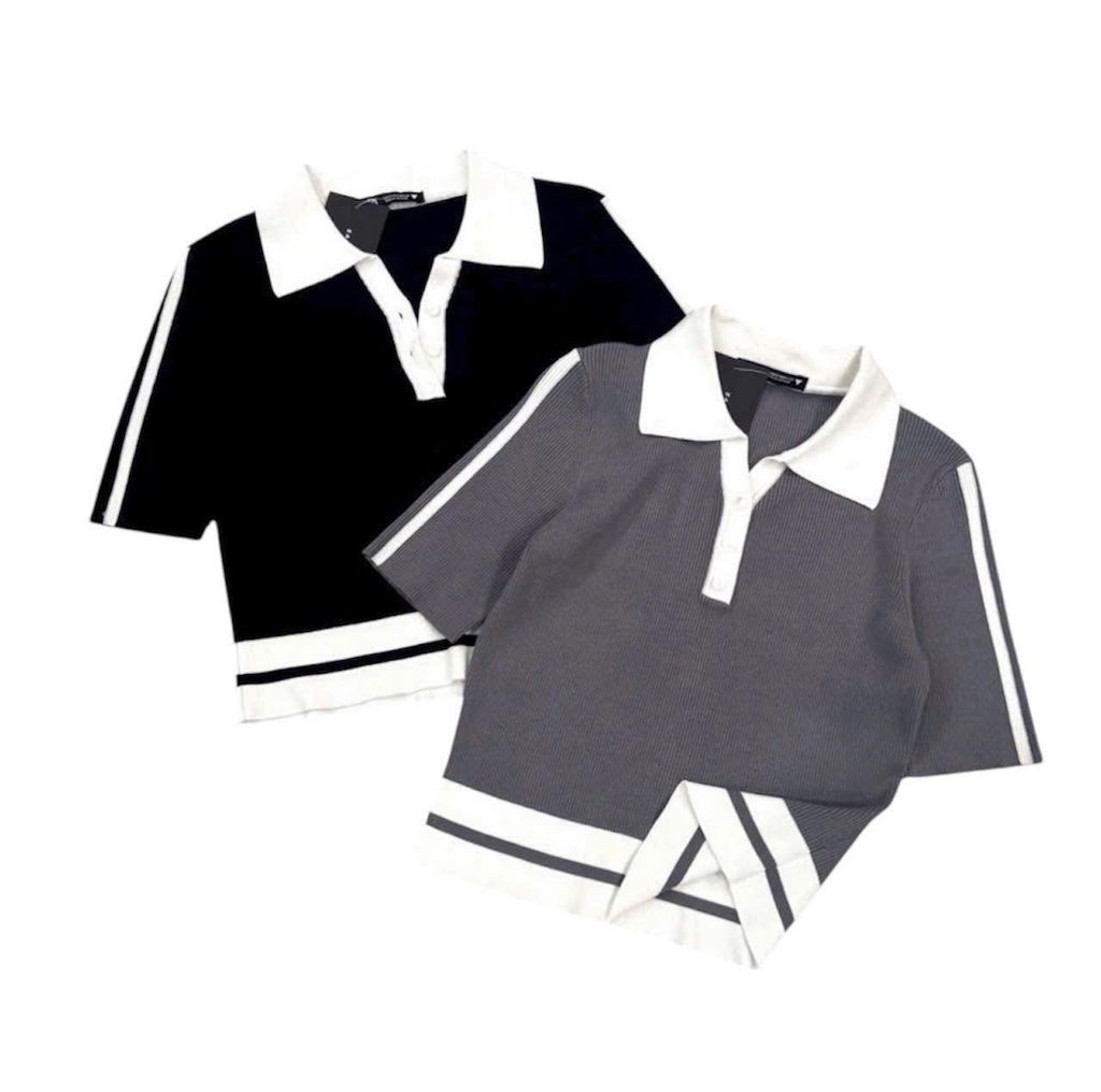 ÁO LEN ZARA CỔ TRẮNG
