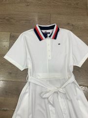 ĐẦM TOMMY TRẮNG CỔ PHỐI MÀU