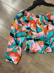 ÁO WAREHOUSE BÔNG CROPTOP
