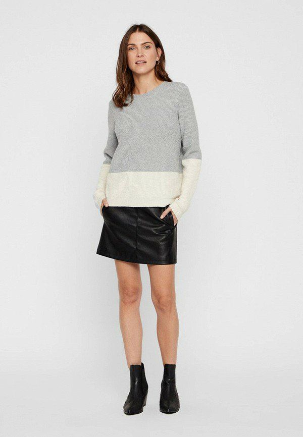 ÁO LEN VERO MODA GÂN CỔ TRÒN PHỐI MÀU