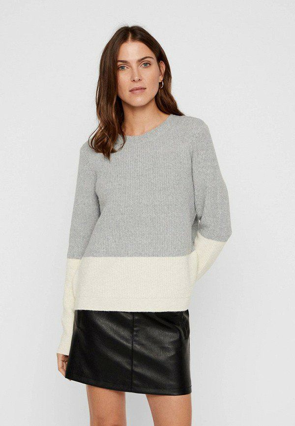 ÁO LEN VERO MODA GÂN CỔ TRÒN PHỐI MÀU