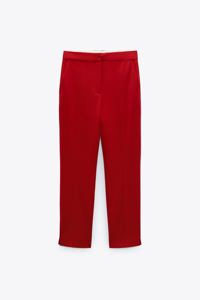 QUẦN TÂY ZARA ĐỎ ỐNG ĐỨNG
