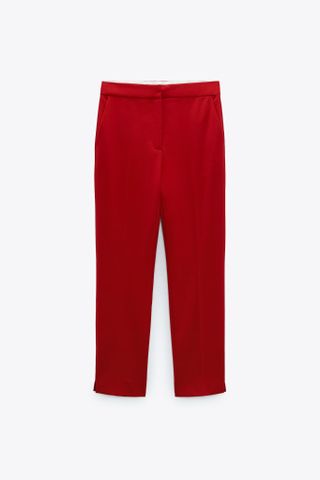 QUẦN TÂY ZARA ĐỎ ỐNG ĐỨNG