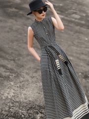 ĐẦM CK ĐEN TRẮNG CÓ BEL