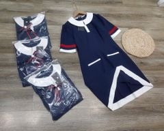 ĐẦM TOMMY XANH ĐEN