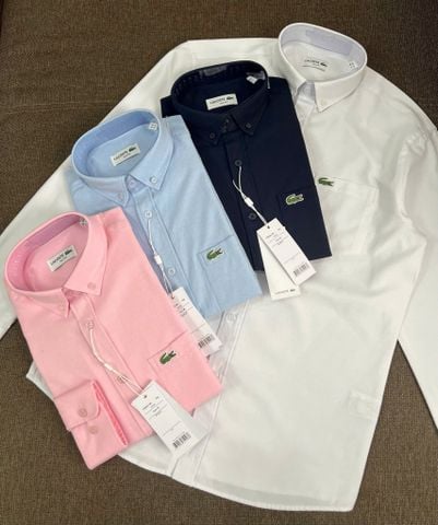 SƠ MI LACOSTE TAY DÀI 4 MÀU