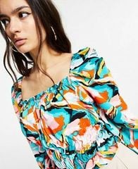 ÁO WAREHOUSE BÔNG CROPTOP