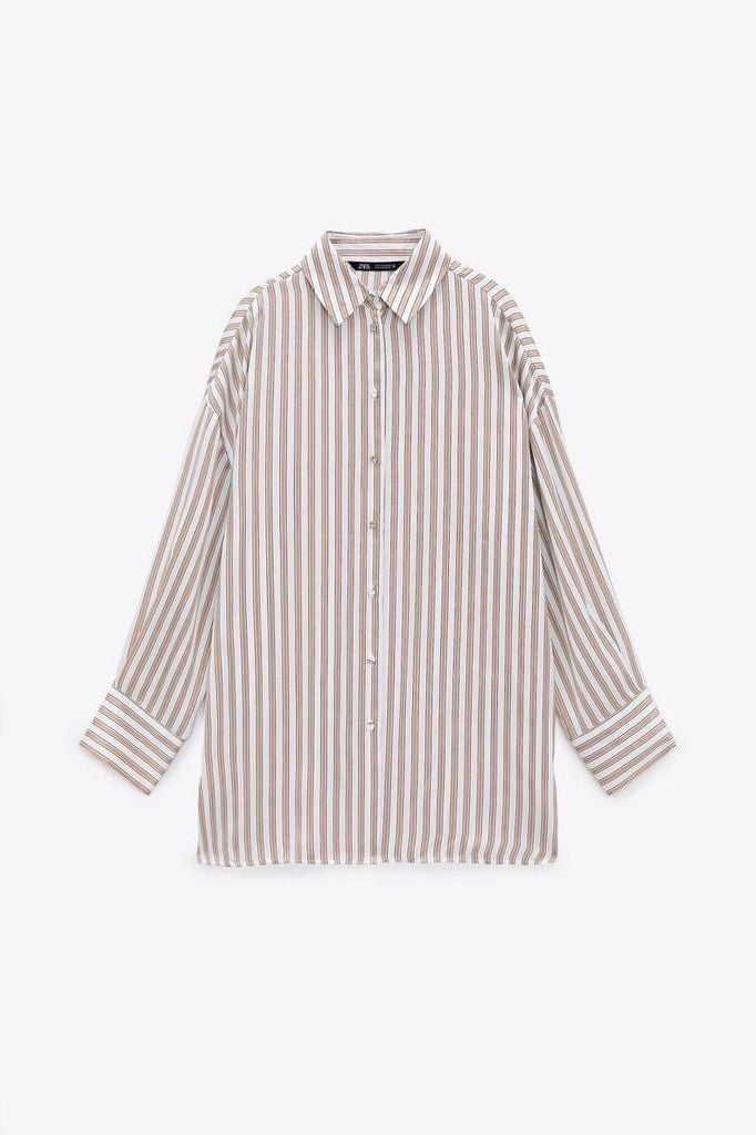 SƠ MI ZARA SỌC LỤA RỘNG