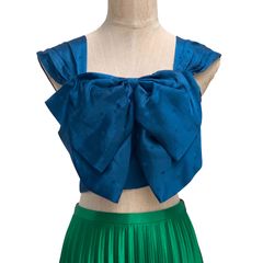 Áo Mithchell  nơ croptop