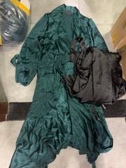 ĐẦM MAISON TARA ĐUÔI CÁ XANH ĐEN BO THUN