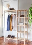  Combo Tủ Treo Áo Lắp Ráp Và Kệ 5 Tầng - Combo Closet 