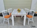 Ghế gỗ windsor đệm vải 