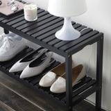  Kệ giày dép gỗ đa năng màu đen - bench size 80 