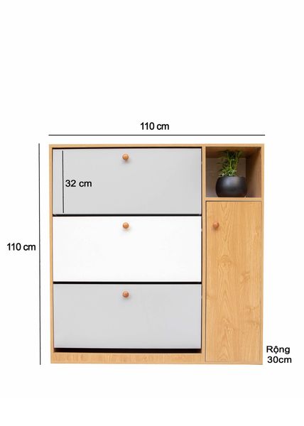  Tủ giày 3 tầng plus 01 