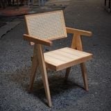 Ghế Ăn Mây Tre Vleg Có Tay 
