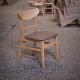  Ghế gỗ đệm da mango chair 