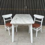  Ghế gỗ đệm da mango chair 