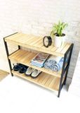  Kệ giày khung sắt tĩnh điện 3 tầng - iron bench size 80 