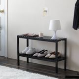  Kệ giày dép gỗ đa năng màu đen - bench size 80 