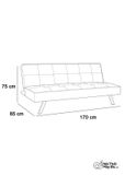  Sofa Bed 3 Chức Năng Chân Gỗ Vuông 