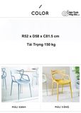 Ghế Nhựa Đan Rối - Wing Chair 