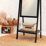  Gương kệ chữ a màu đen - a mirror shelf black 