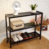  Kệ giày dép gỗ đa năng màu đen - bench size 80 