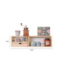  Kệ gỗ trang trí treo tường fenetre shelf 2 ngăn 