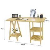  Combo bàn và ghế làm việc chân tháp tự nhiên - A Tower table 