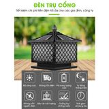  Đèn Trụ Cổng Năng Lượng Mặt Trời MĐ142 