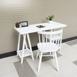  Combo bàn và ghế làm việc chân tháp trắng - A Tower table 