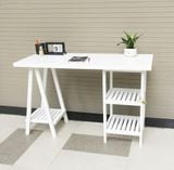  Combo bàn và ghế làm việc chân tháp trắng - A Tower table 
