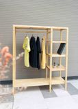  Tủ treo áo lắp ráp liền kệ - double closet 