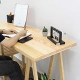  Combo bàn và ghế làm việc chân tháp tự nhiên - A Tower table 
