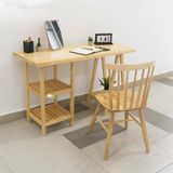  Combo bàn và ghế làm việc chân tháp tự nhiên - A Tower table 