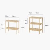  Kệ giày dép đa năng khung gỗ - bench size 50 