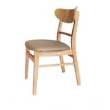  Ghế gỗ đệm da mango chair 