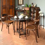  Ghế Ăn Bọc Đệm Thonet Có Tay 